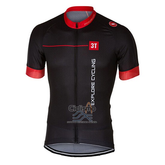 Castelli Ropa Ciclismo Culotte Corto 2017 Hombre Mangas Cortas Brillante Negro y Rojo