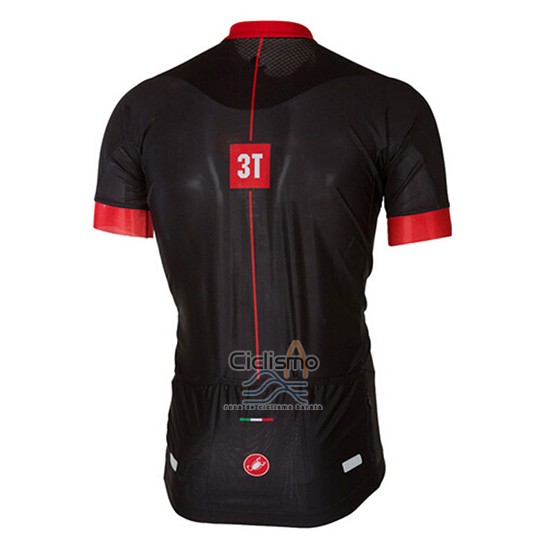 Castelli Ropa Ciclismo Culotte Corto 2017 Hombre Mangas Cortas Brillante Negro y Rojo