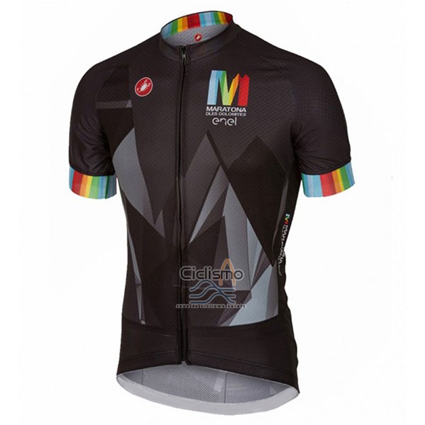 Castelli Ropa Ciclismo Culotte Corto 2017 Hombre Mangas Cortas Maratona Negro