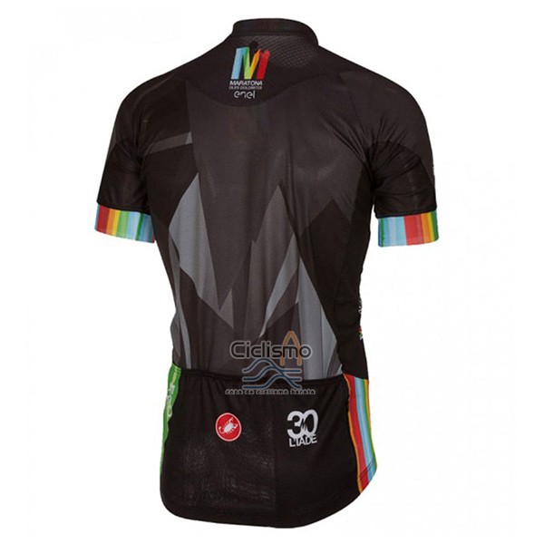 Castelli Ropa Ciclismo Culotte Corto 2017 Hombre Mangas Cortas Maratona Negro