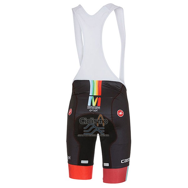 Castelli Ropa Ciclismo Culotte Corto 2017 Hombre Mangas Cortas Maratone Rojo