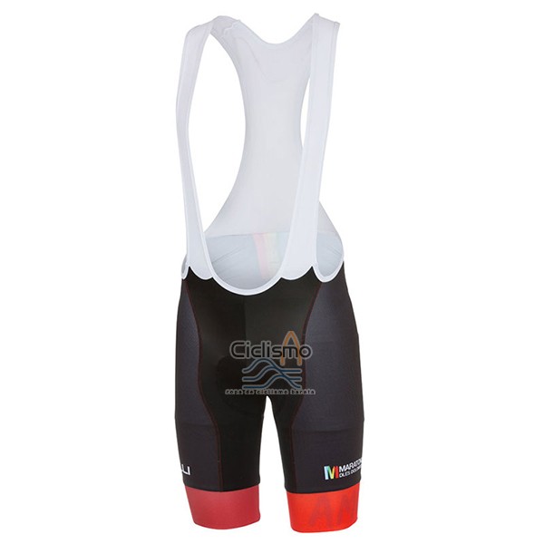 Castelli Ropa Ciclismo Culotte Corto 2017 Hombre Mangas Cortas Maratone Rojo y Negro