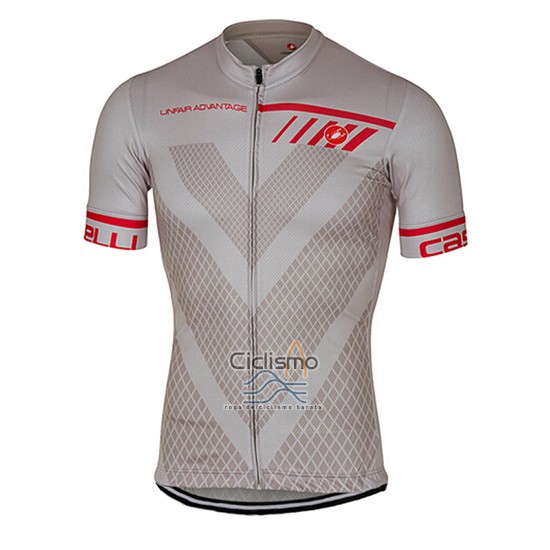 Castelli Ropa Ciclismo Culotte Corto 2017 Hombre Mangas Cortas Plata