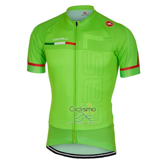 Castelli Ropa Ciclismo Culotte Corto 2017 Hombre Mangas Cortas Verde