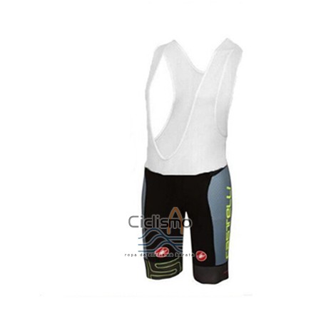 Castelli Ropa Ciclismo Culotte Corto 2017 Hombre Mangas Cortas Verde y Negro