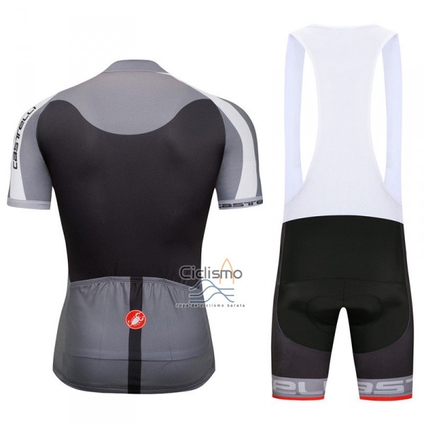 Castelli Ropa Ciclismo Culotte Corto 2018 Hombre Mangas Cortas Gris