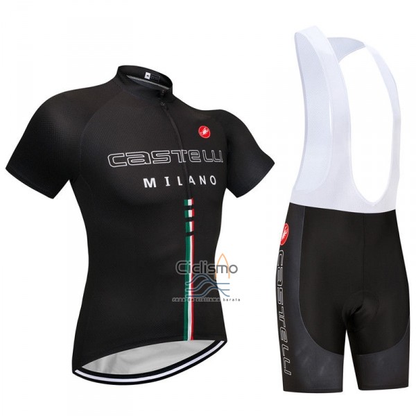 Castelli Ropa Ciclismo Culotte Corto 2018 Hombre Mangas Cortas Negro