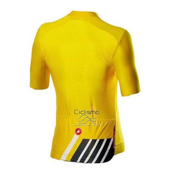 Castelli Ropa Ciclismo Culotte Corto 2020 Hombre Mangas Cortas AMarillo Negro