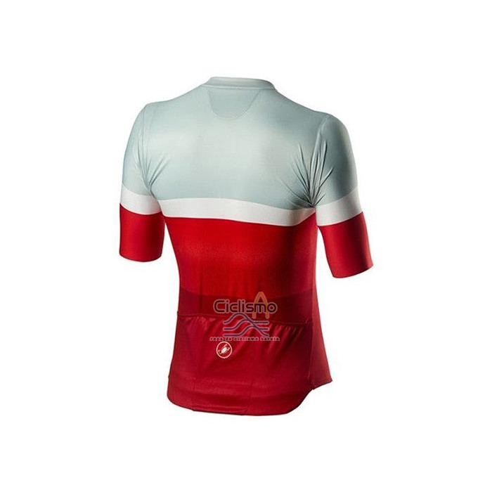 Castelli Ropa Ciclismo Culotte Corto 2020 Hombre Mangas Cortas Gris Rojo