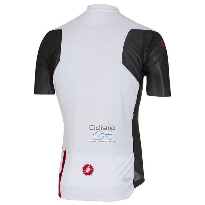 Castelli Ropa Ciclismo Culotte Corto 2020 Hombre Mangas Cortas Negro Blanco Rojo