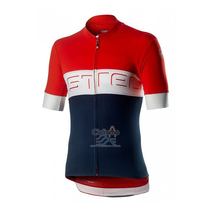 Castelli Ropa Ciclismo Culotte Corto 2020 Hombre Mangas Cortas Rojo Azul