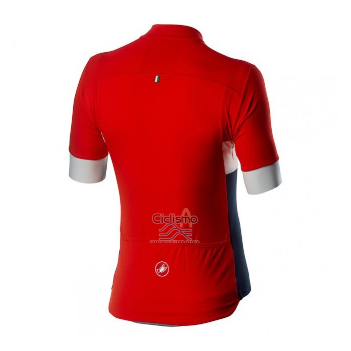 Castelli Ropa Ciclismo Culotte Corto 2020 Hombre Mangas Cortas Rojo Azul