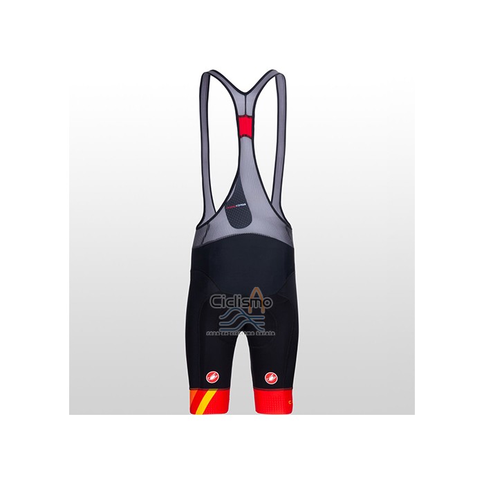 Castelli Ropa Ciclismo Culotte Corto 2021 Hombre Mangas Cortas AMarillo Naranja