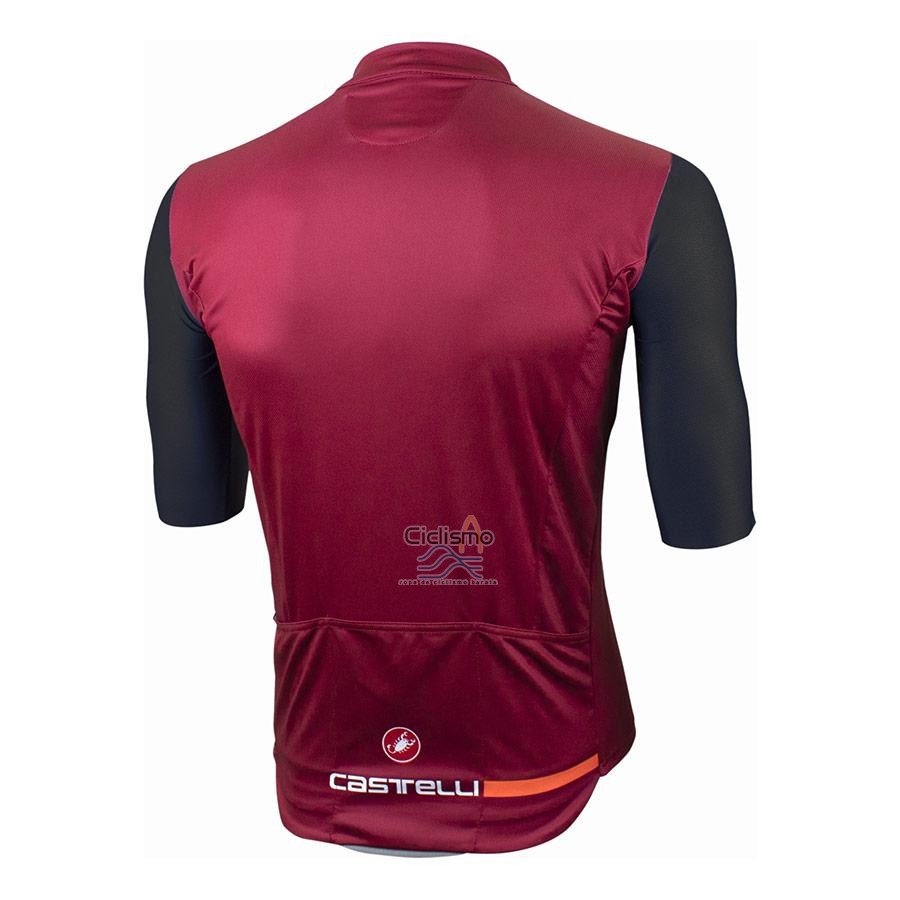 Castelli Ropa Ciclismo Culotte Corto 2021 Hombre Mangas Cortas APagado Rojo