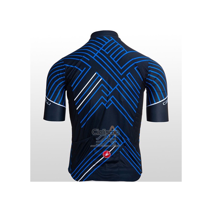 Castelli Ropa Ciclismo Culotte Corto 2021 Hombre Mangas Cortas Azul Negro Blanco