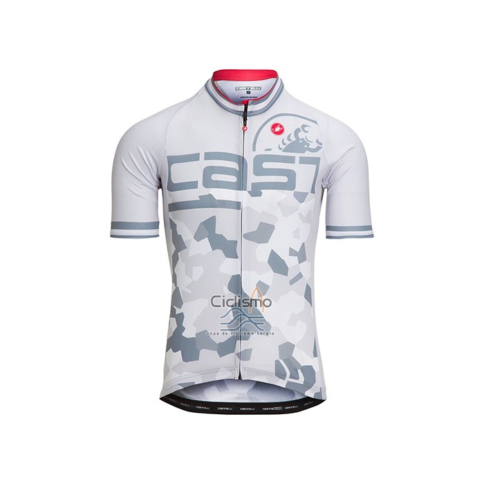 Castelli Ropa Ciclismo Culotte Corto 2021 Hombre Mangas Cortas Blanco Gris