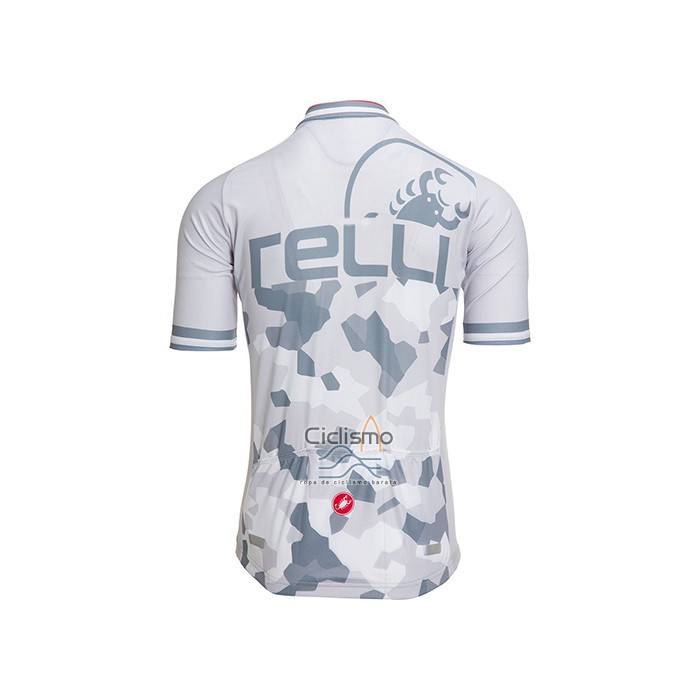 Castelli Ropa Ciclismo Culotte Corto 2021 Hombre Mangas Cortas Blanco Gris
