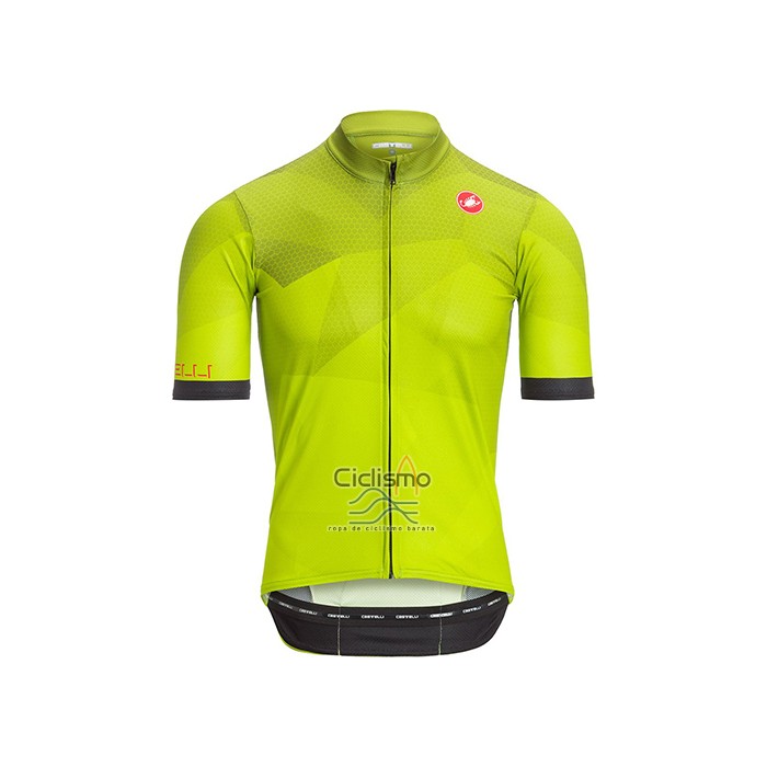 Castelli Ropa Ciclismo Culotte Corto 2021 Hombre Mangas Cortas Brillante AMarillo