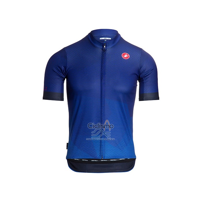 Castelli Ropa Ciclismo Culotte Corto 2021 Hombre Mangas Cortas Brillante Azul