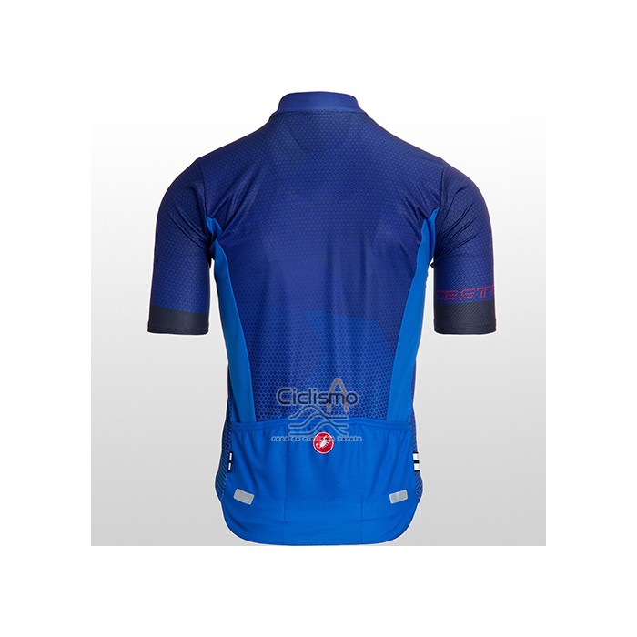 Castelli Ropa Ciclismo Culotte Corto 2021 Hombre Mangas Cortas Brillante Azul