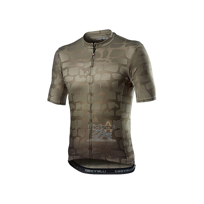 Castelli Ropa Ciclismo Culotte Corto 2021 Hombre Mangas Cortas Brown Verde