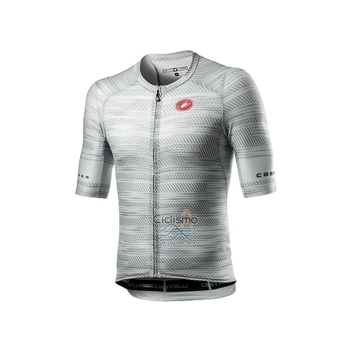Castelli Ropa Ciclismo Culotte Corto 2021 Hombre Mangas Cortas Gris Blanco