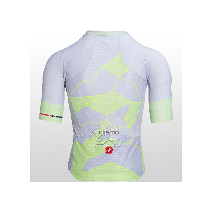 Castelli Ropa Ciclismo Culotte Corto 2021 Hombre Mangas Cortas Luz AMarillo Blanco