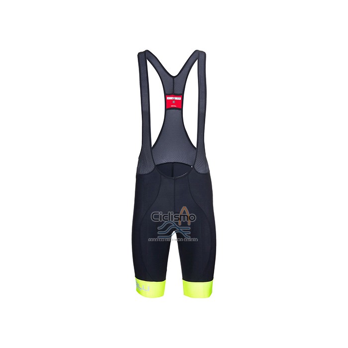 Castelli Ropa Ciclismo Culotte Corto 2021 Hombre Mangas Cortas Luz AMarillo Blanco