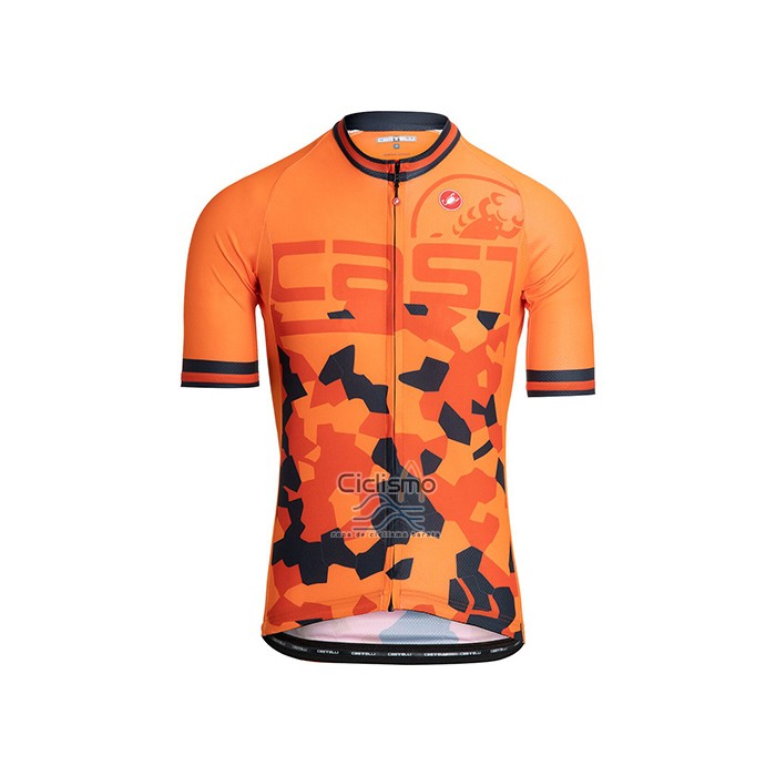 Castelli Ropa Ciclismo Culotte Corto 2021 Hombre Mangas Cortas Naranja