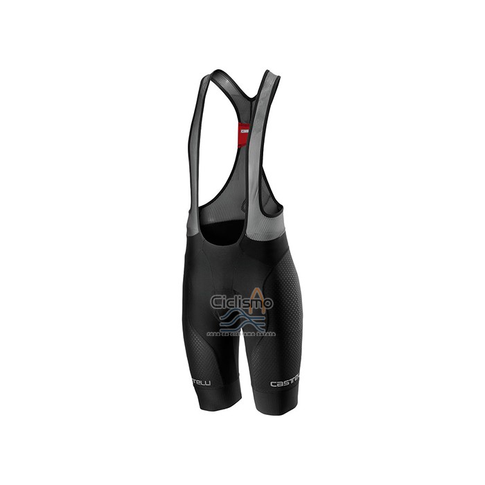 Castelli Ropa Ciclismo Culotte Corto 2021 Hombre Mangas Cortas Negro Gris Blanco