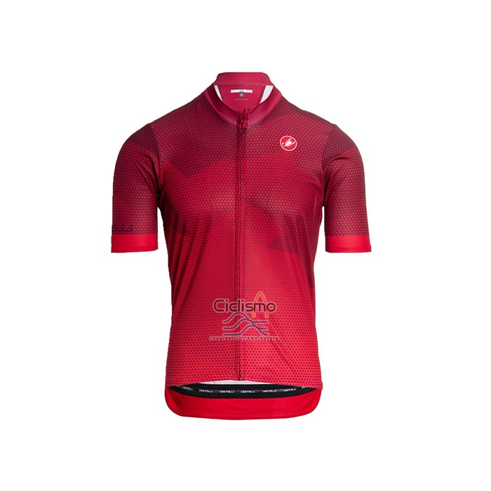 Castelli Ropa Ciclismo Culotte Corto 2021 Hombre Mangas Cortas Profundo Rojo