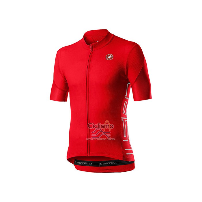 Castelli Ropa Ciclismo Culotte Corto 2021 Hombre Mangas Cortas Rojo