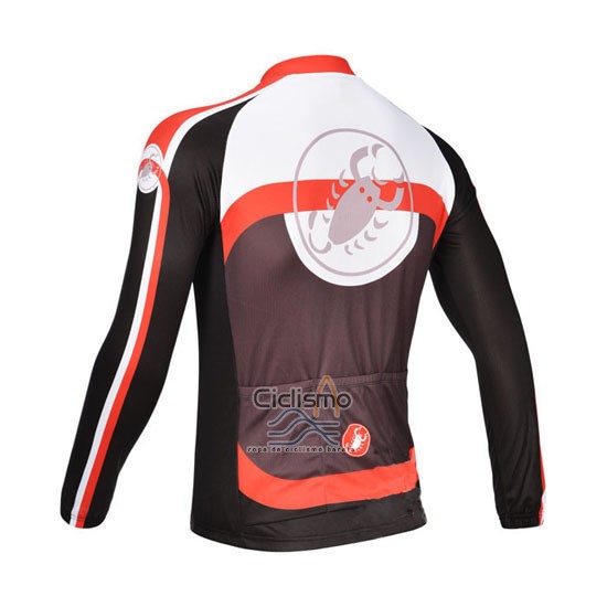 Castelli Ropa Ciclismo Culotte Largo 2013 Hombre Mangas Largas Fucsia