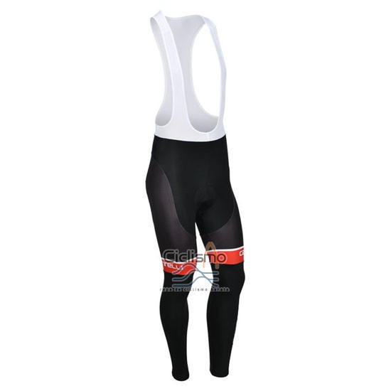Castelli Ropa Ciclismo Culotte Largo 2013 Hombre Mangas Largas Negro y Blanco