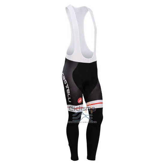 Castelli Ropa Ciclismo Culotte Largo 2014 Hombre Mangas Largas Negro y Blanco