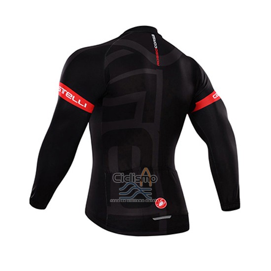 Castelli Ropa Ciclismo Culotte Largo 2015 Hombre Mangas Largas APagado Negro