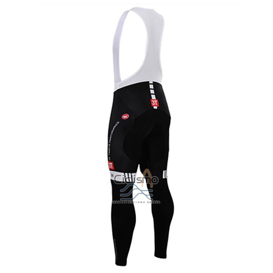 Castelli Ropa Ciclismo Culotte Largo 2015 Hombre Mangas Largas Blanco