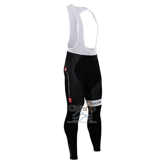 Castelli Ropa Ciclismo Culotte Largo 2015 Hombre Mangas Largas Blanco Fucsia