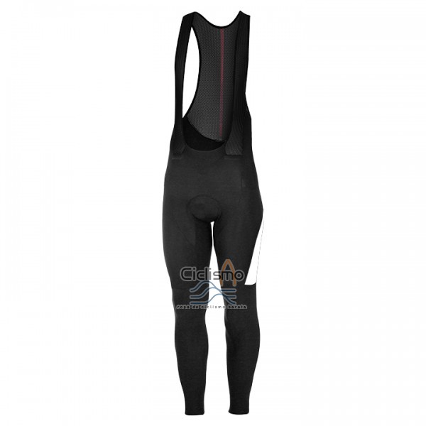 Castelli Ropa Ciclismo Culotte Largo 2017 Hombre Mangas Largas Blanco y Rojo