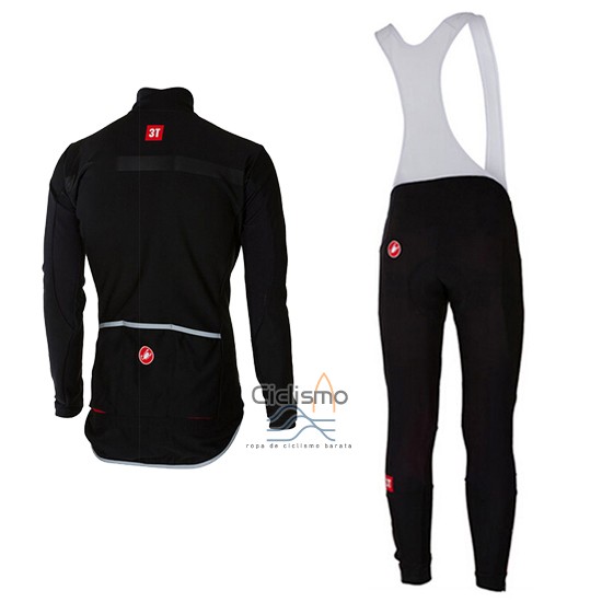 Castelli Ropa Ciclismo Culotte Largo 2017 Hombre Mangas Largas Negro