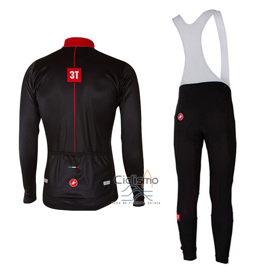 Castelli Ropa Ciclismo Culotte Largo 2017 Hombre Mangas Largas Profundo Negro