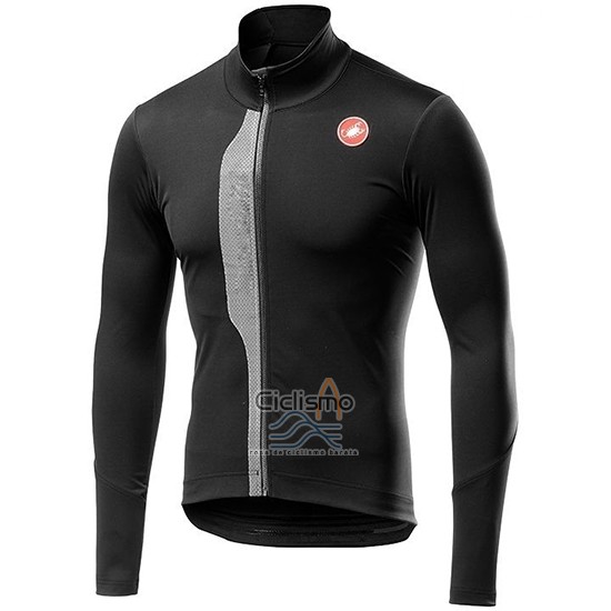 Castelli TRAS Ropa Ciclismo Culotte Largo 2019 Hombre Mangas Largas Negro Plata