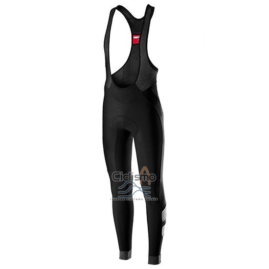 Castelli TRAS Ropa Ciclismo Culotte Largo 2019 Hombre Mangas Largas Negro Plata