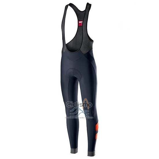 Castelli TRAS Ropa Ciclismo Culotte Largo 2019 Hombre Mangas Largas Negro Plata