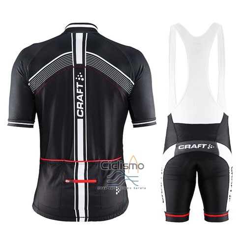 Craft Ropa Ciclismo Culotte Corto 2016 Hombre Mangas Cortas Rojo y Negro