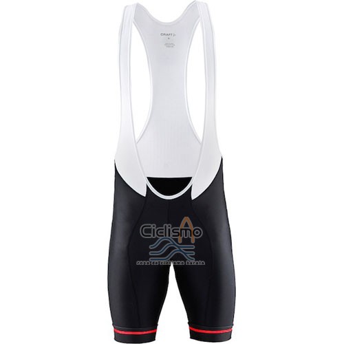Craft Ropa Ciclismo Culotte Corto 2016 Hombre Mangas Cortas Rojo y Negro