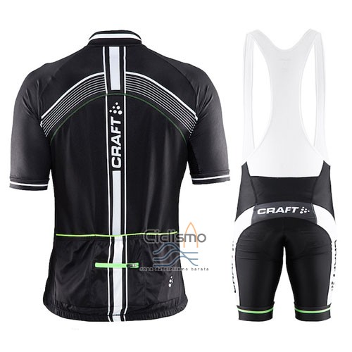 Craft Ropa Ciclismo Culotte Corto 2016 Hombre Mangas Cortas Verde y Negro