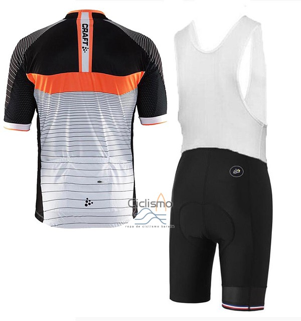 Craft Ropa Ciclismo Culotte Corto 2017 Hombre Mangas Cortas Gris y Negro