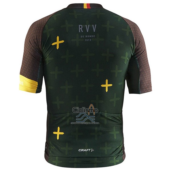 Craft Ropa Ciclismo Culotte Corto 2017 Hombre Mangas Cortas Monuments Brown y Verde