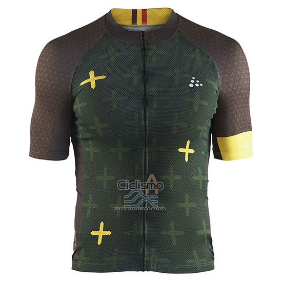 Craft Ropa Ciclismo Culotte Corto 2018 Hombre Mangas Cortas Monument APagado Verde